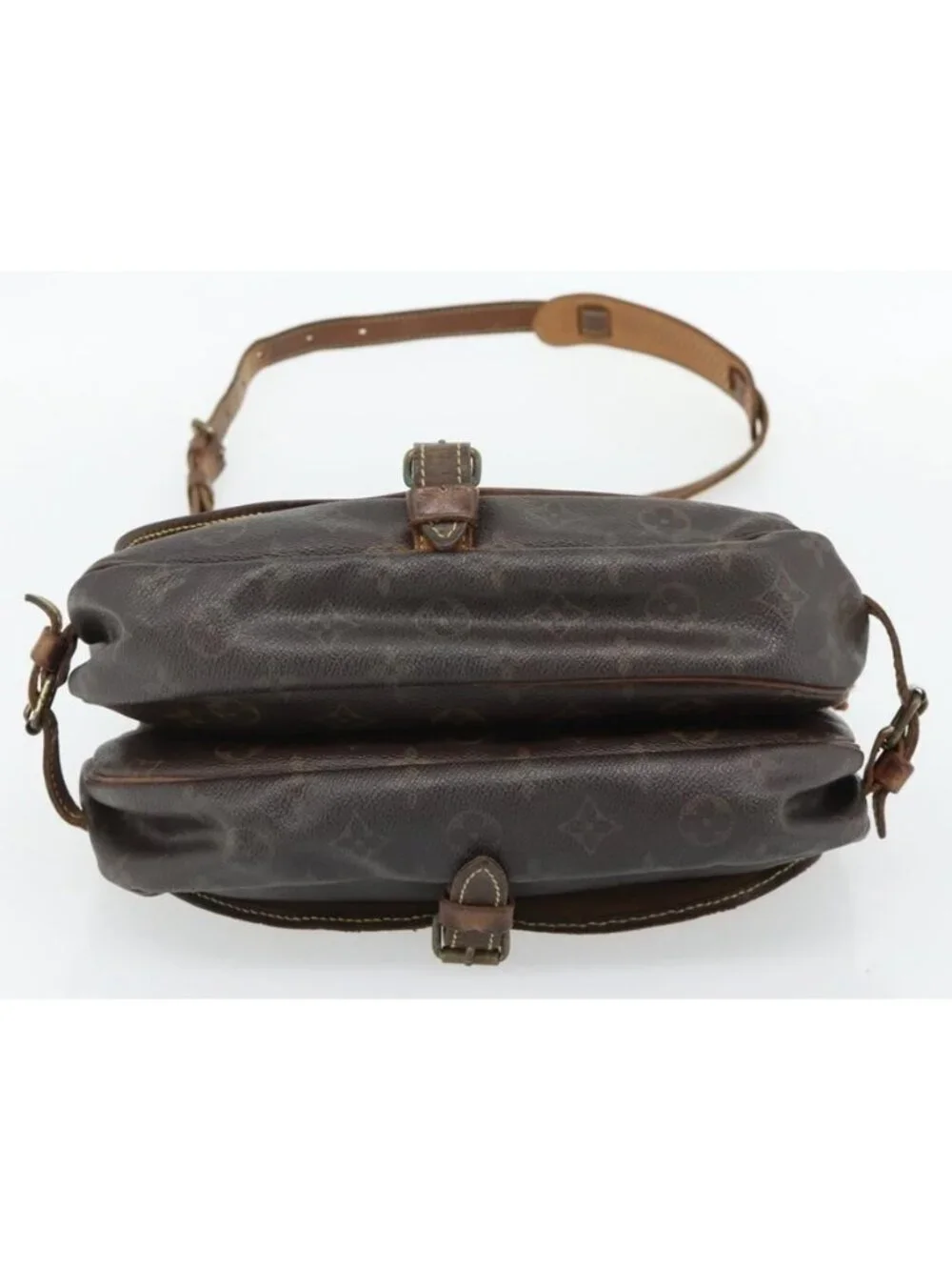 Authentic LOUIS VUITTON Monogram Saumur 30 Shoulder Bag M42256 LV